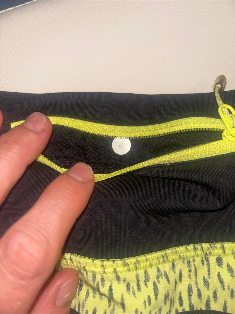 Lululemon athletica Yellow Run Speed 4-Way Stretch Athletic Shorts Dottie Dash